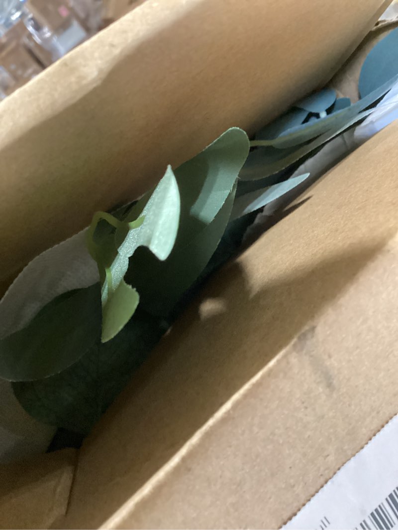 Condition photo showing Good Condition for ling's moment 9ft spring flower garland for backdrop decorations - wedding arch flowers, eucalyptus & rose, artificial floral garland for mantel - sweetheart table decor for reception, white & sage wht-sage green