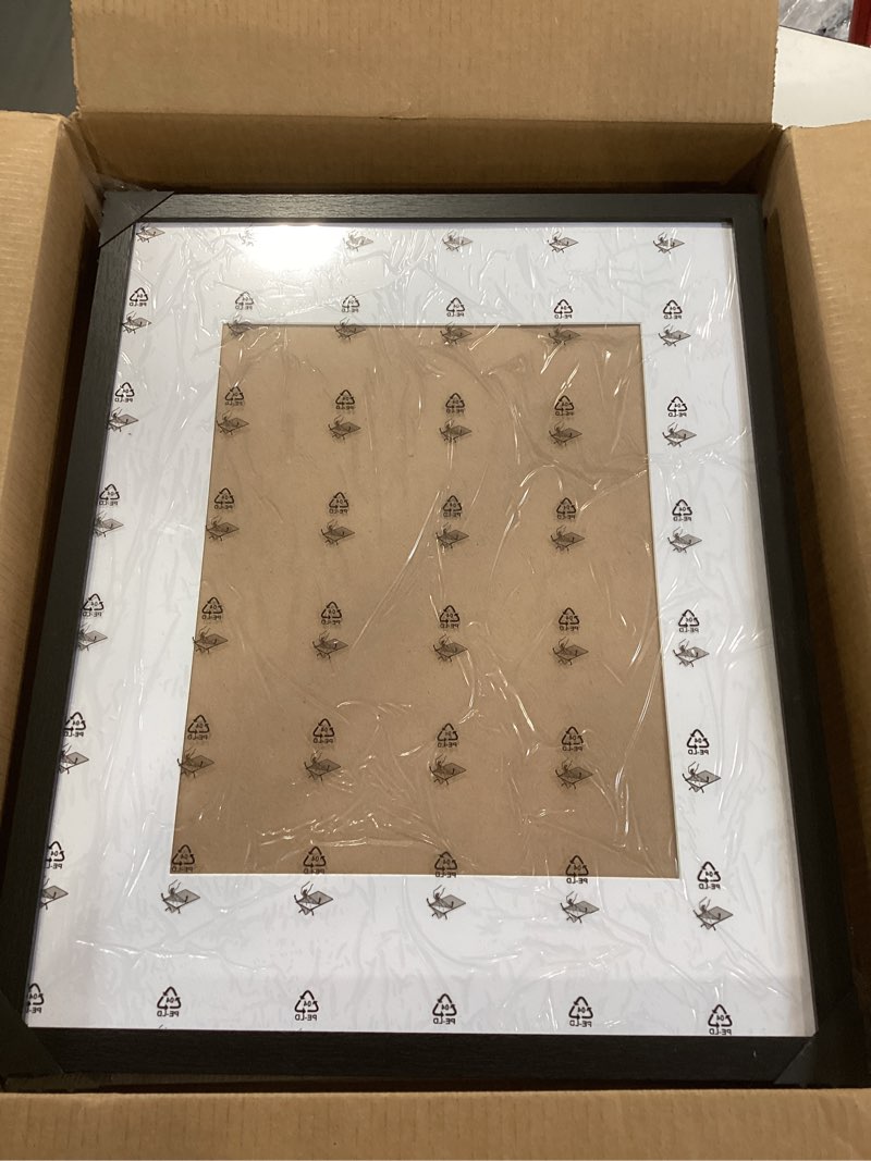 Condition photo showing Good Condition for picrit 18x24 picture frame 3 pack, black poster frame, display poster 16 x 20 with mat or 18 x 24 without mat for horizontal or vertical wall mounting black 18x24