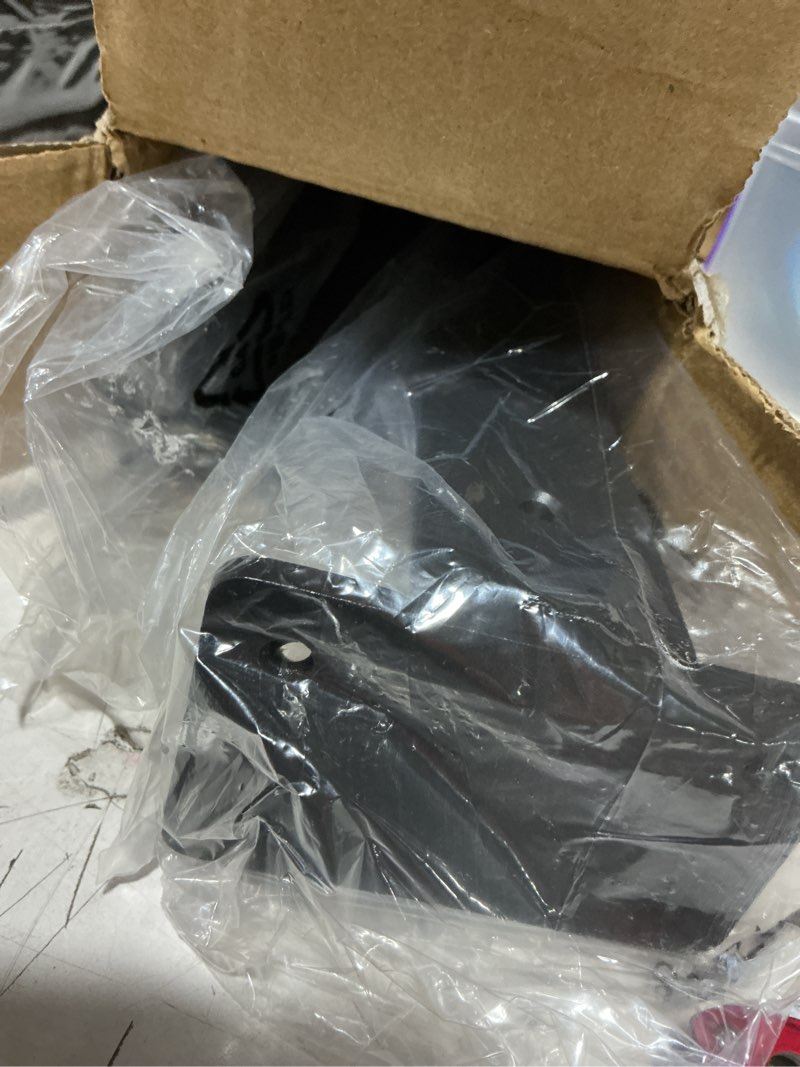 Condition photo showing Good Condition for 8 inch floating shelf brackets 4 pack - 0.2" solid steel heavy duty hidden support for living room bedroom standard shelves - requires backer board or solid wall (not for single stud) black 8 inch 4