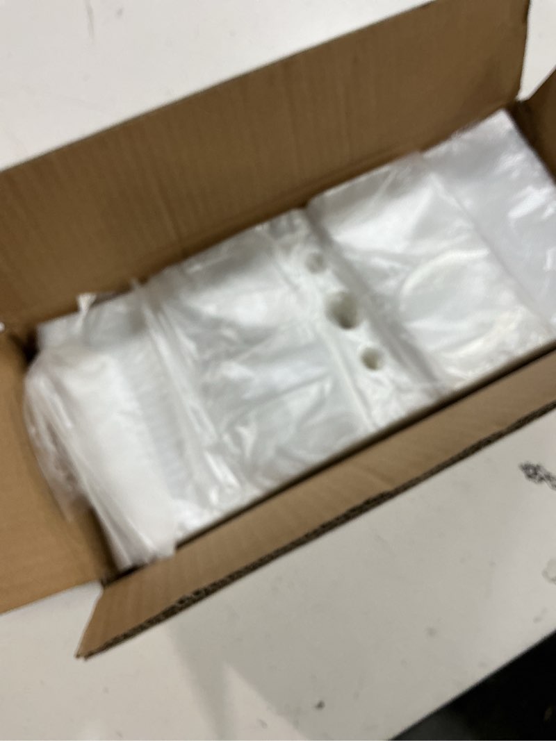Condition photo showing As Is for (pack of 2000) bfa-free deli saddle-bags with flip top closure, 10.5-inch x 8-inch high-density .5 mil thick (hdpe) plastic bag for packaging sandwiches, meats, baked goods ((large) 10 1/2" x 8")