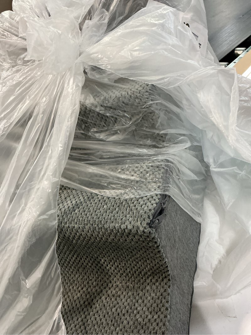 Condition photo showing As Is for EHEYCIGA Dog Stairs for Bed 18" H, 4-Step Dog Steps for High Bed, Pet Steps for Small Dogs and Cats, Non-Slip Balanced Pet Ramp Indoor, Grey Grey 4 15" x 24" x 18"