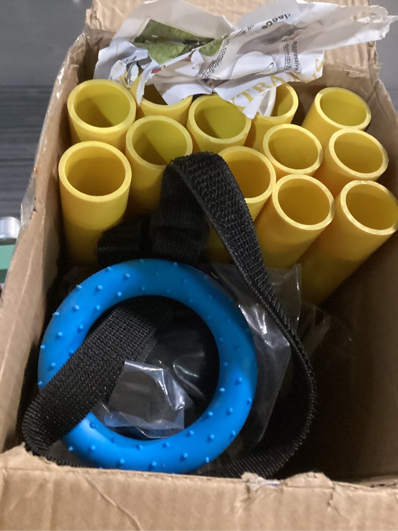 Condition photo showing Good Condition for Dewonch Puppy Play Gym with 8 Hanging Toys, Small Dogs Indoor Jungle Gym, PVC Frame with Bungee Straps Enrichment Activity Center