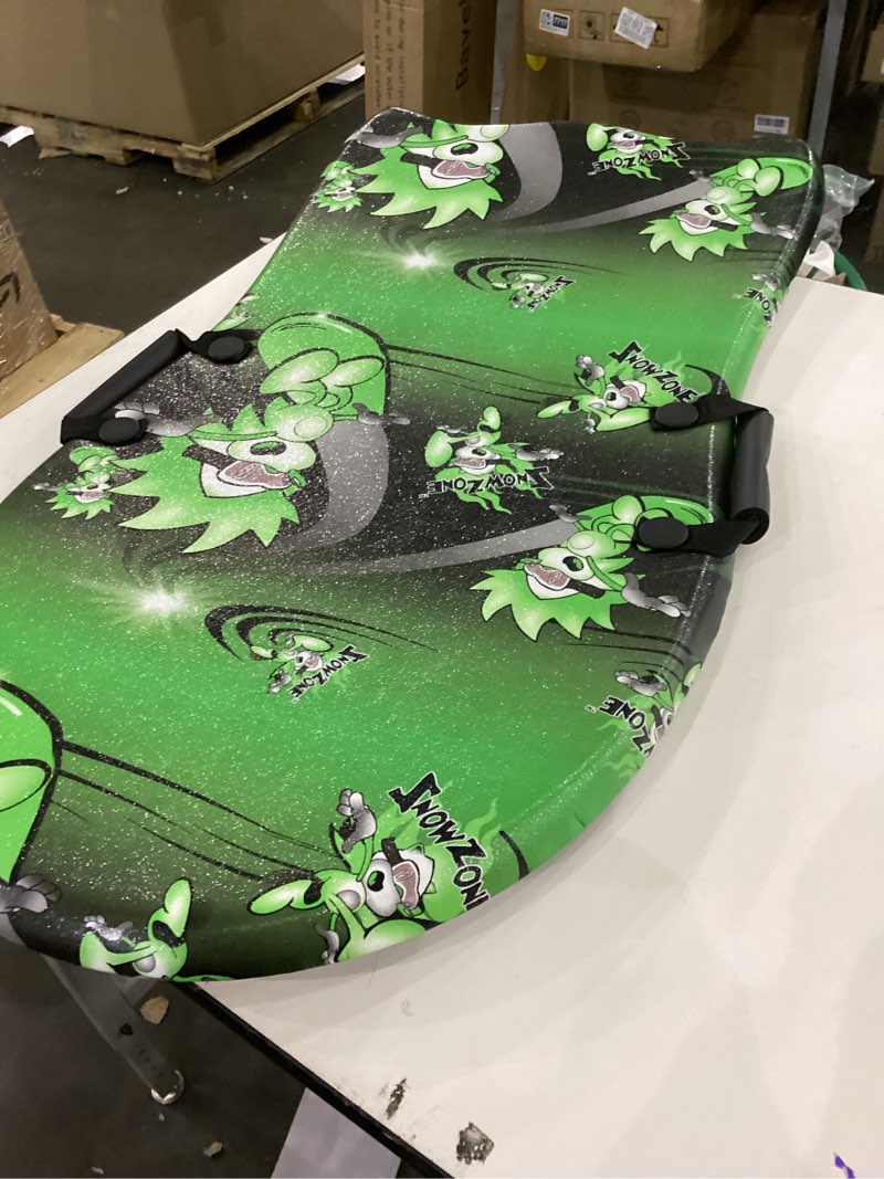 Condition photo showing As Is for Foam Snow Sled for Kids with 2 Sturdy Soft Handles & Slick Bottom, Toboggan Perfect for 3+ Years Old Boys Girls Winter Outdoor Sport Fun (36 inch)