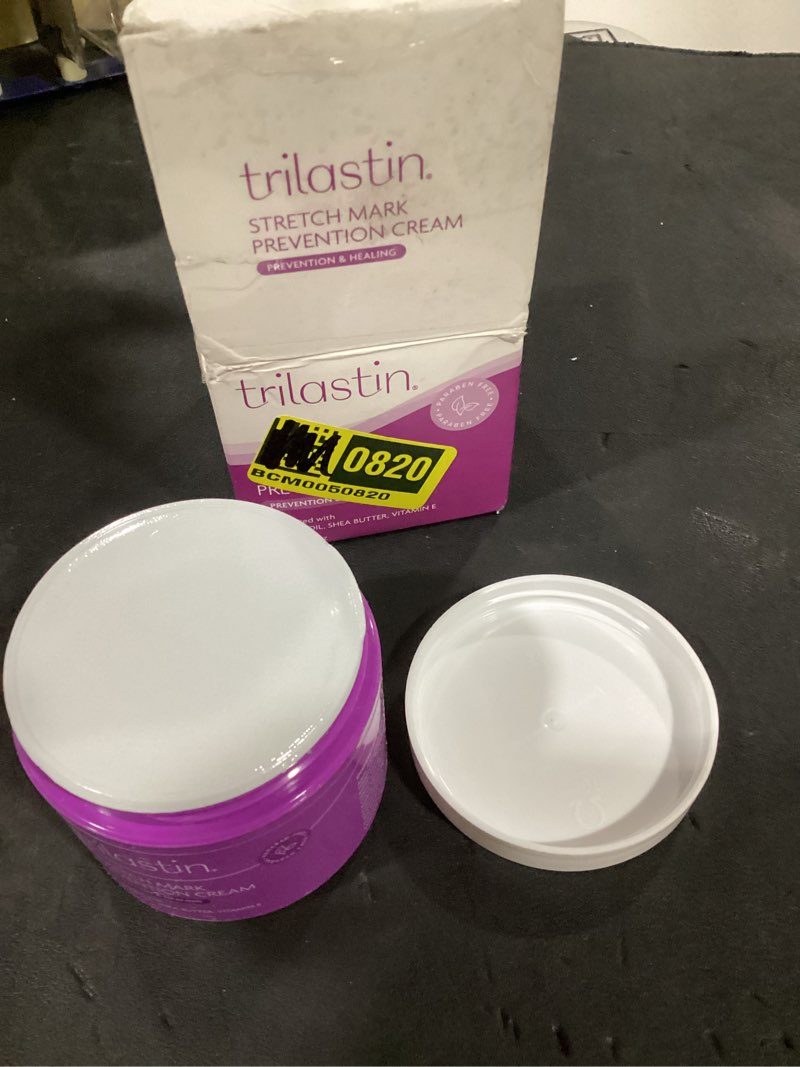 Condition photo showing New/Like New for trilastin maternity stretch mark cream (4oz) | hypoallergenic and paraben-free | stretch mark cream for pregnancy | skincare gifts for moms | scar and stretch marks cream
