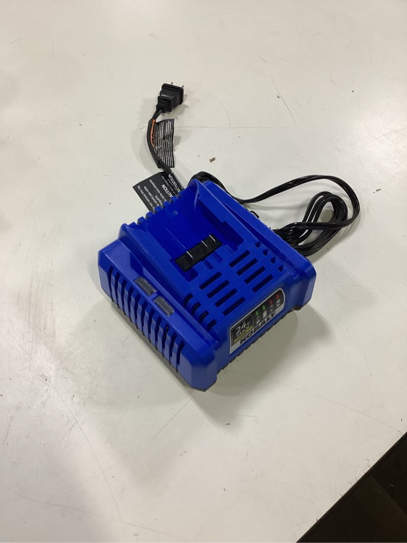 Condition photo showing As Is for kobalt krc 2445-03 24-volt lithium ion battery charger for cordless tools