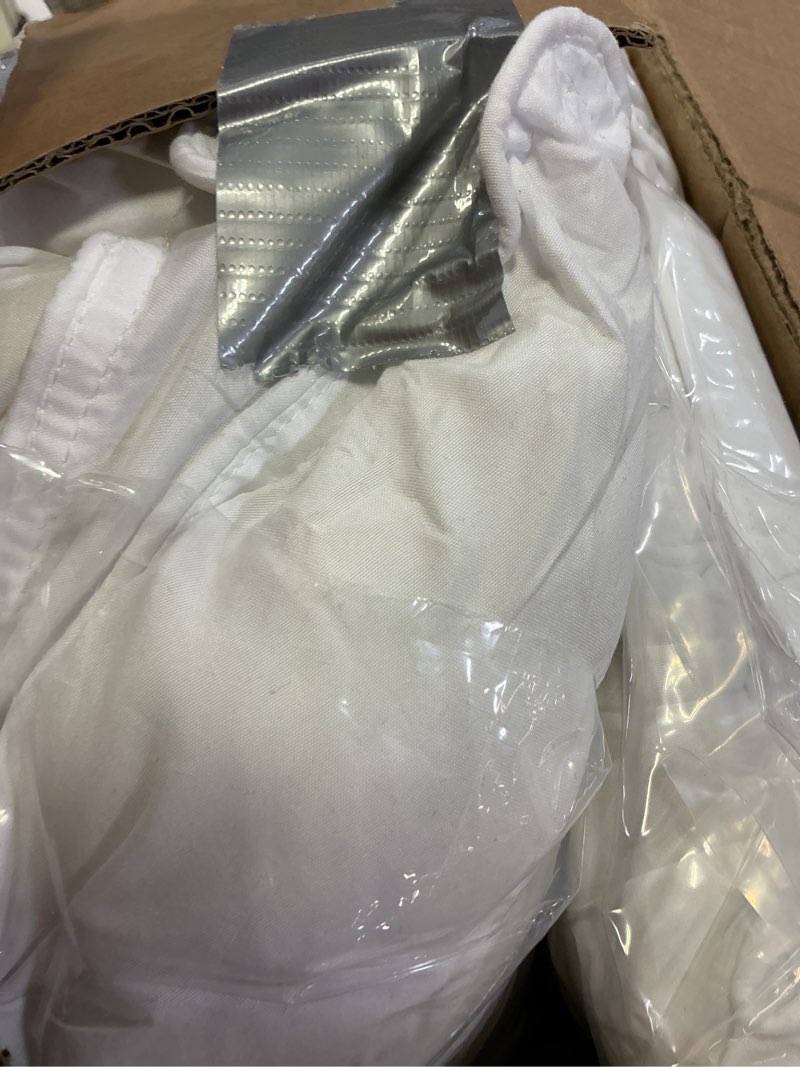 Condition photo showing As Is for Amazon Basics Down Alternative Pillows for Stomach and Back Sleepers, Soft Density, Standard, Pack of 2, White, 26 in L x 20 in W Standard (Pack of 2) Soft Pillow