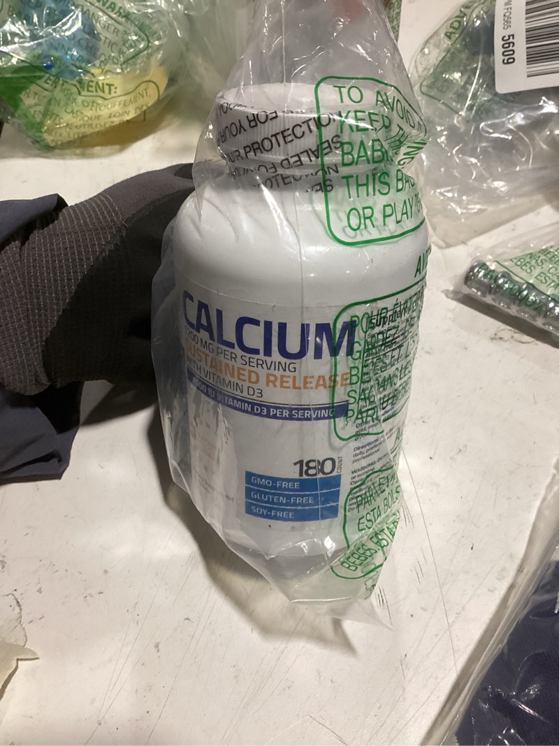 Condition photo showing Good Condition for bronson calcium 1200 mg per serving sustained release with vitamin d3 1000 iu vitamin d3 per serving non-gmo, 180 tablets 180 count (pack of 1)