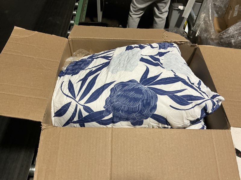 Condition photo showing Good Condition for Waterproof Egg Chair Cushion Replacement 47x31.5x4.7 inch Thicken Hanging Egg Swing Chair Cushion Indoor Outdoor Wicker Rattan Hammock Basket Cushion with Headrest Pillow, Blue Enchantress 1#