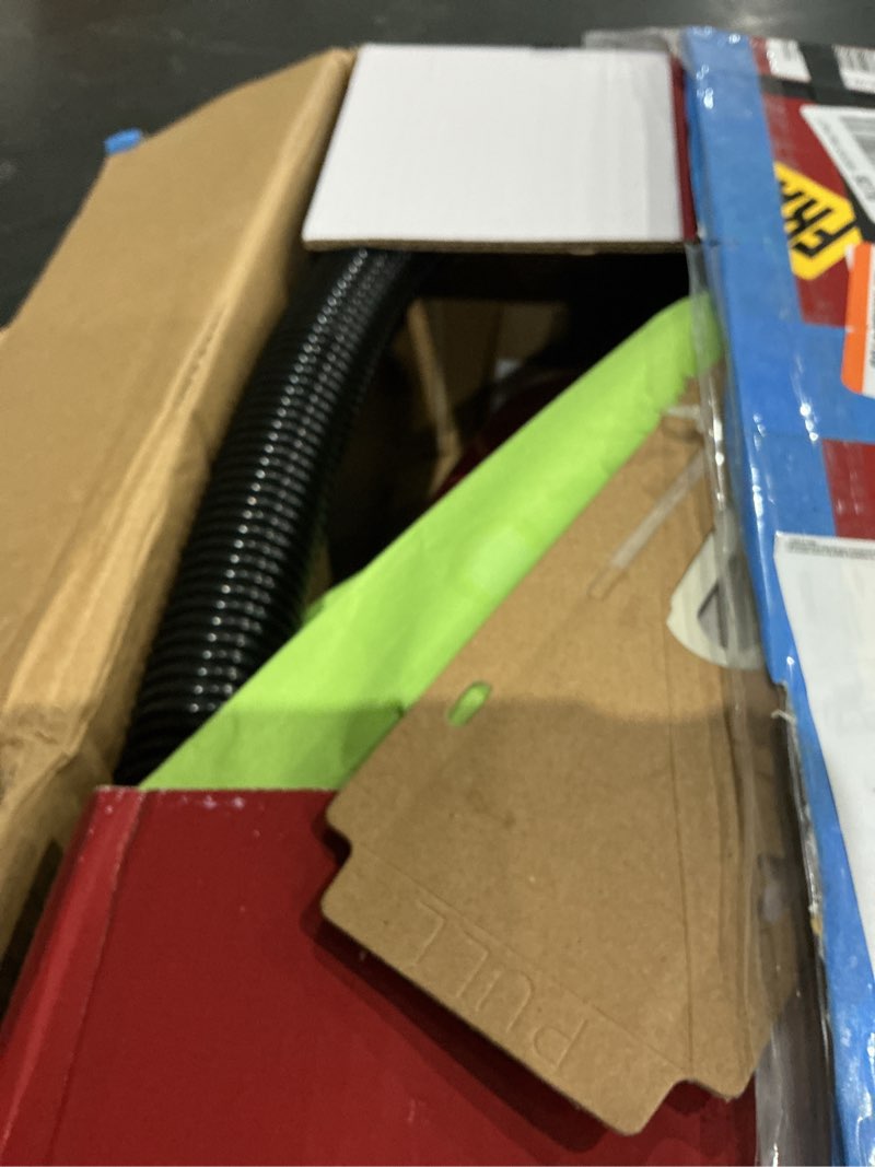 Condition photo showing As Is for ahsc-1 atrix lil red canister vacuum portable canister vacuum w/ 2 quart hepa filter & variable speed motor lil' red