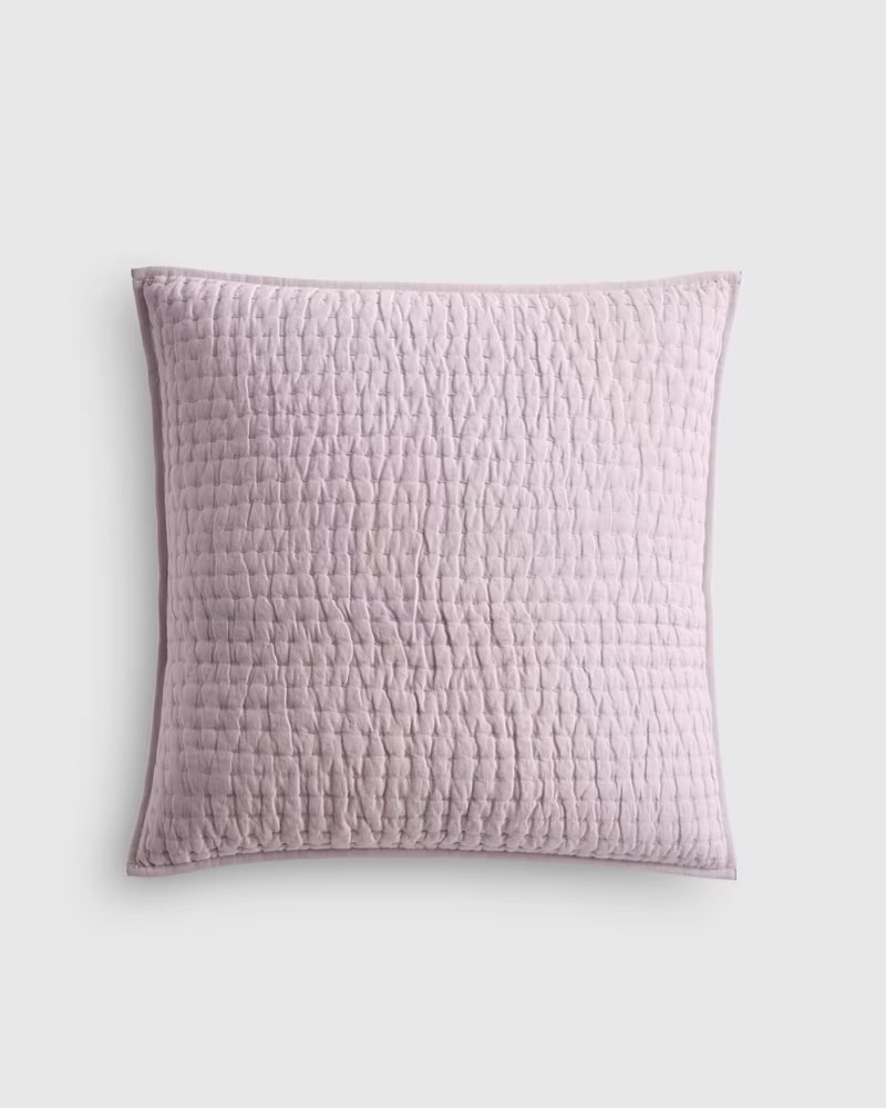 quince european linen cotton stitch quilted euro sham