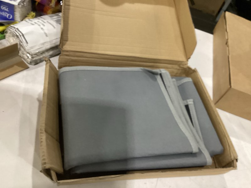 Condition photo showing As Is for office chair mat for hardwood floor, 36x48 inches heavy duty desk chair mat for hard wood, non-slip tile floors protector for computer chairs drak grey 36'' x 48''