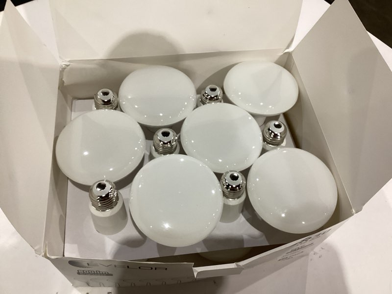 Condition photo showing Good Condition for 12 Pack BR30 Flood LED Light Bulbs 65W Equivalent, 7W Energy Efficient, Dimmable 800LM Bulbs 5000K Daylight White, E26 Base for Recessed Cans, Indoor Home Kitchen Bedroom, 15,000 Hours, ETL Daylight 5000k 12-pcs
