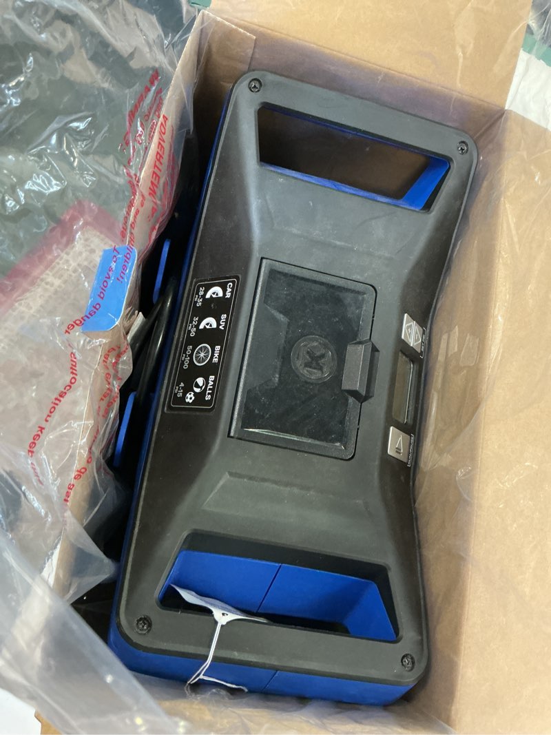 Condition photo showing As Is for Kobalt 12-Volt Car Air Inflator