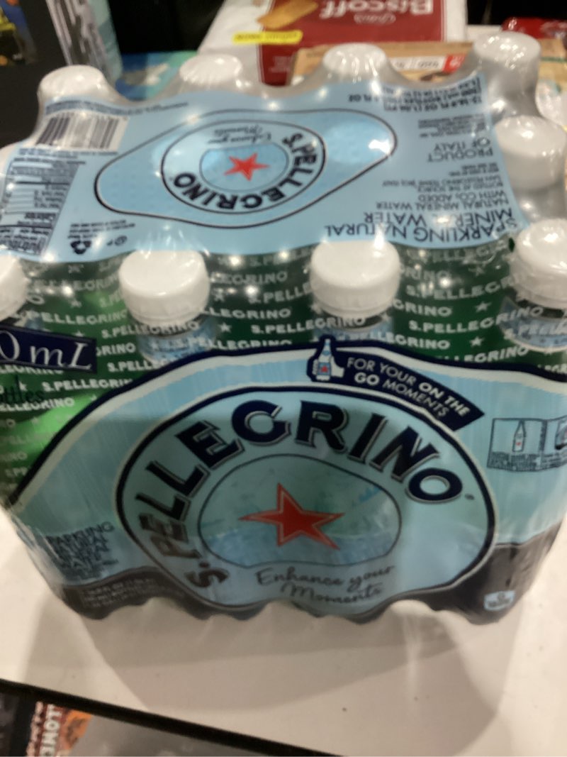 Condition photo showing New/Like New for S.Pellegrino Sparkling Natural Mineral Water, Plastic Bottles, 16.9 Fl Oz (Pack of 12)