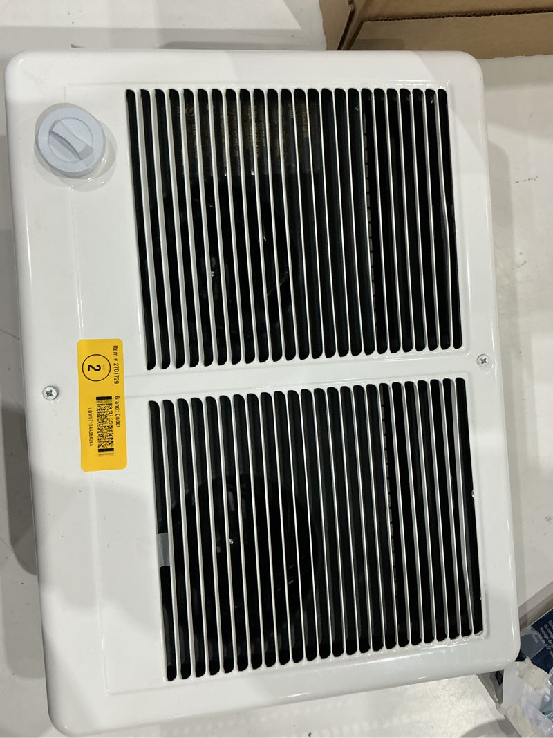 Condition photo showing As Is for cadet com-pak twin up to 4000.0-watt 208/240 -volt heater fan heater ( 4.0-in l x 12.0-in h grille