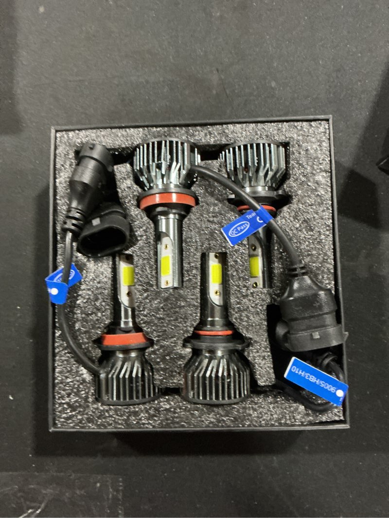 Condition photo showing Good Condition for led headlight bulbs, compatible with Honda Civic 2016-2020 led headlights,9005/HB3 High Beam + h8/h9/h11 Low Beam,20000LM led headlights Combo, Pack of 4