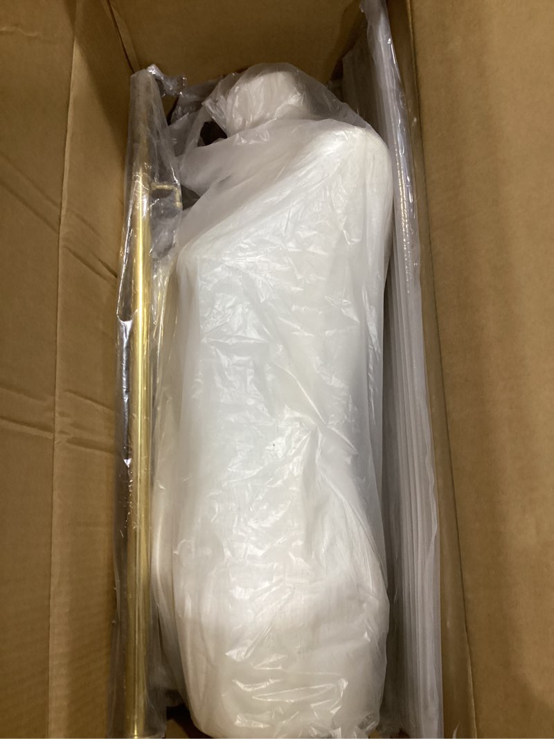Condition photo showing Good Condition for adjustable height wedding dress display stand, female mannequin torso with crown for bridal gowns, evening dresses, size s/4-6 (silver, round)