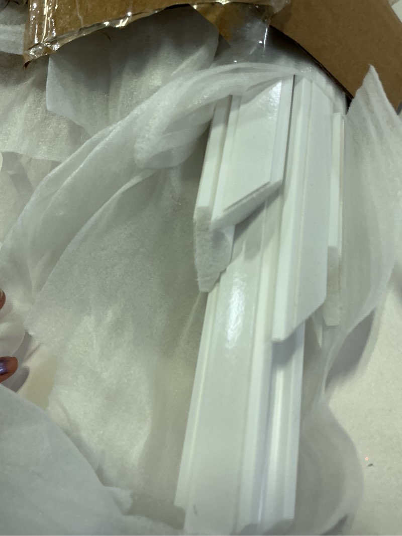 Condition photo showing As Is for 3 Set Peel and Stick Wall Molding Kit Pre-Cut Wall Molding for Wall Decor Premade Self-Adhesive Wainscoting for Walls Accent Wall Molding Peel and Stick Panel