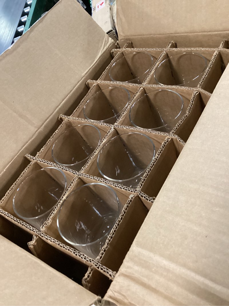 Condition photo showing Good Condition for Libbey Polaris Tumbler and Rocks Glass Set, Elegant Drinkware Glasses Set, Lead-Free Tall Drinking Glasses with Modern Clean Lines, Dishwasher Safe Drinking Glasses Set of 16, Axis Polaris - Axis