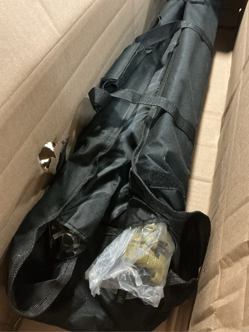 Condition photo showing Good Condition for Backdrop Stand - Titanium Gold 10x8.5ft(WxH) Photo Studio Adjustable Background Stand Support Kit with Clamps, Carrying Bag for Photography Video Parties Wedding Events Decoration.