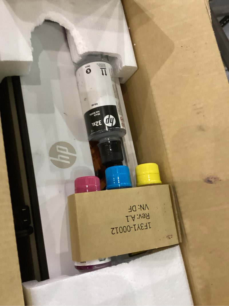 Condition photo showing As Is for HP Smart Tank 5000 Wireless All-in-One Ink Tank Printer, Scanner, Copier with 2 Years of Ink Included, Best-for-Home, Cartridge-Free, Refillable, AI-Enabled, an EcoTank Alternative (5D1B6A)