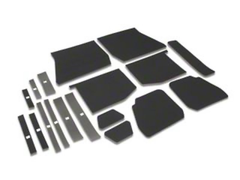 Federedevo Sound Deadening Hardtop Headliner Kit Compatible with Jeep Wrangler JL 2018-2025 Roof Ins