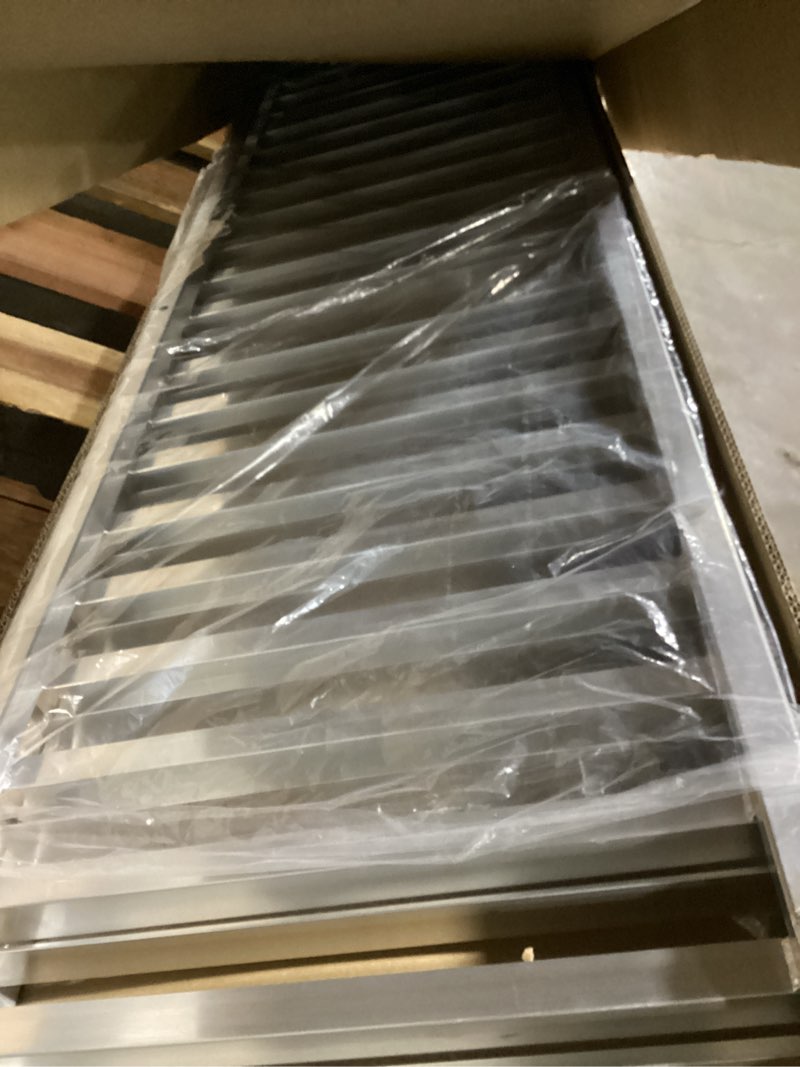 Condition photo showing As Is for Winco Aluminum Sheet Pan/Bun Rack, 3" Spacing, Side Loading, 20 Tier 20 Tier Side Loading