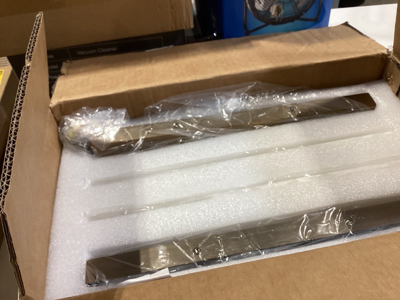 Condition photo showing Good Condition for 14.2in alabaster wall sconces, large natural marble wall sconces set of two, led modern wall lamp for bedroom, stairs, living room, vanity, bedside, hallway ?brushed bronze 12w? bronze-2pcs