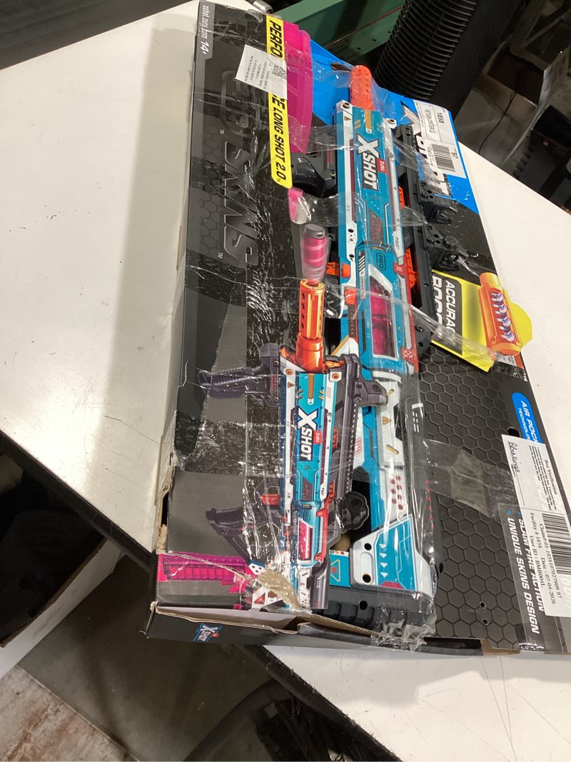Condition photo showing As Is for xshot pro longshot 2.0 toy blaster