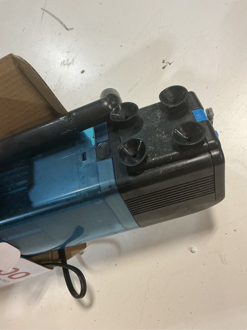 Condition photo showing As Is for penn-plax cascade 600 fully submersible internal filter – provides physical, biological, and chemical filtration for aquariums and turtle tanks cascade 600 fully submersible filter
