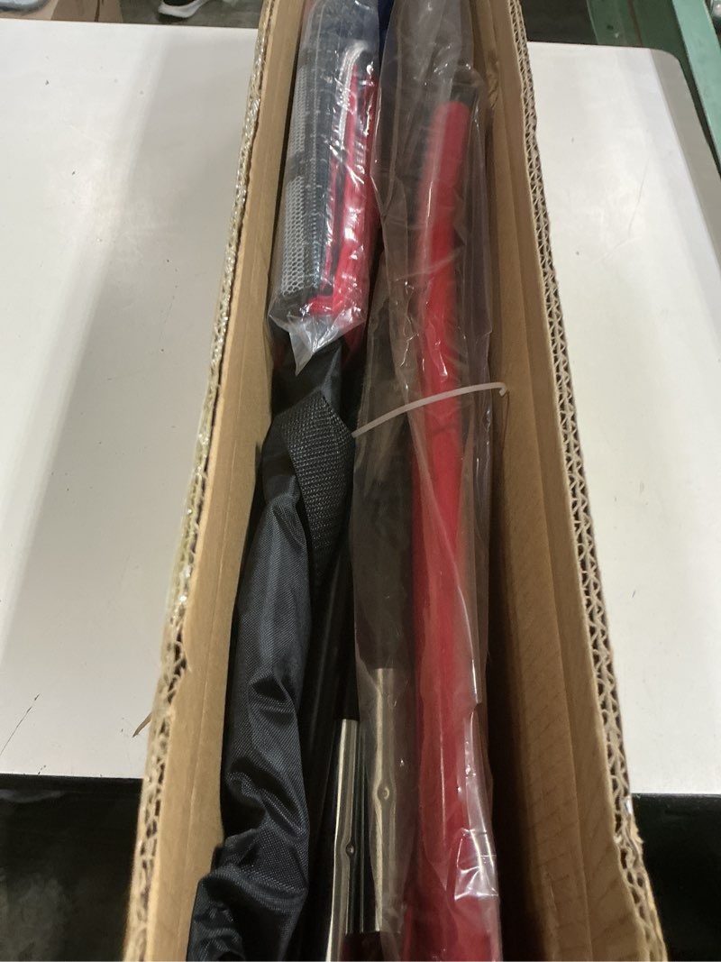 Condition photo showing New/Like New for pickleball practice rebounder: 2in1 pickle ball equipment for solo practice, rebounder training with targets, 6ft mini pickleball net for backyard, driveway, and garage red-black