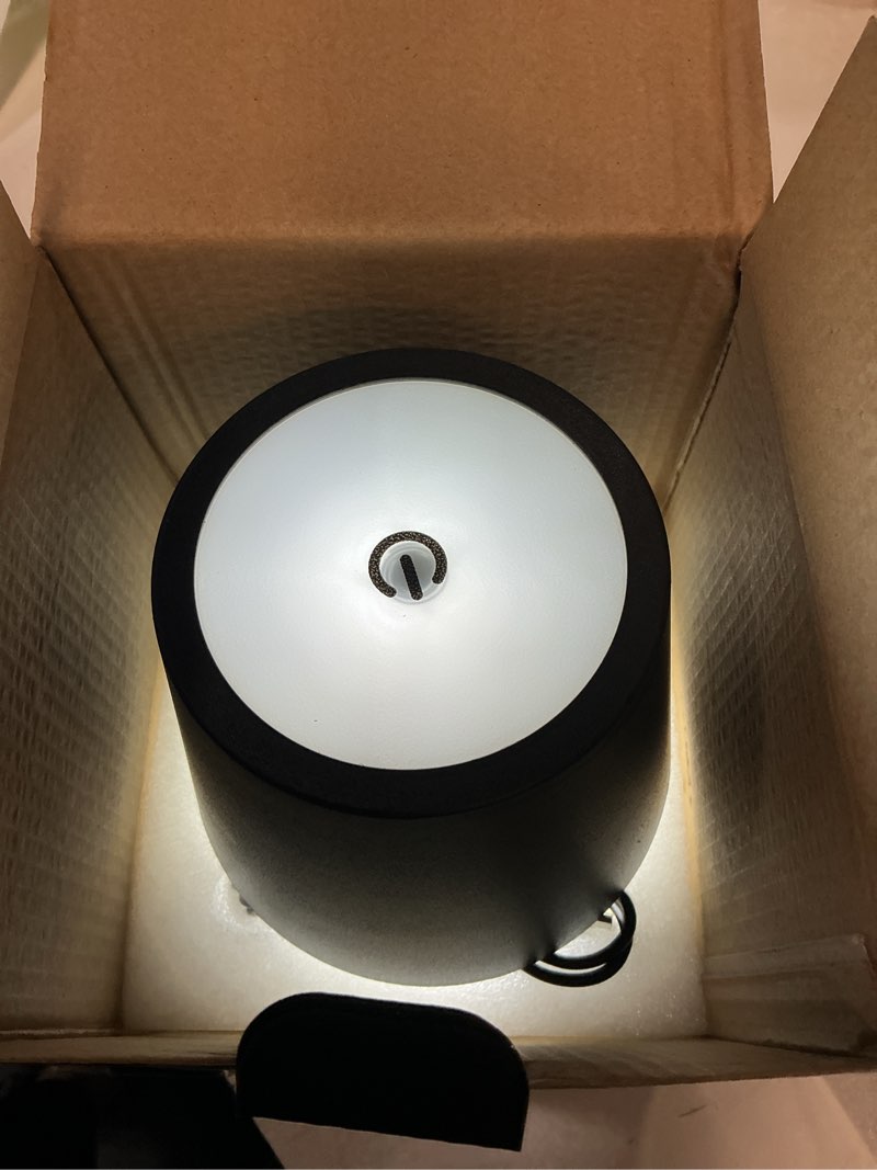 Condition photo showing New/Like New for rechargeable cordless table lamp, rgbw stepless dimmable touch control desk lamp, 2000mah battery operated table lamps, usb portable bedside lamp for indoor outdoor restaurant buffet bar coffee shop