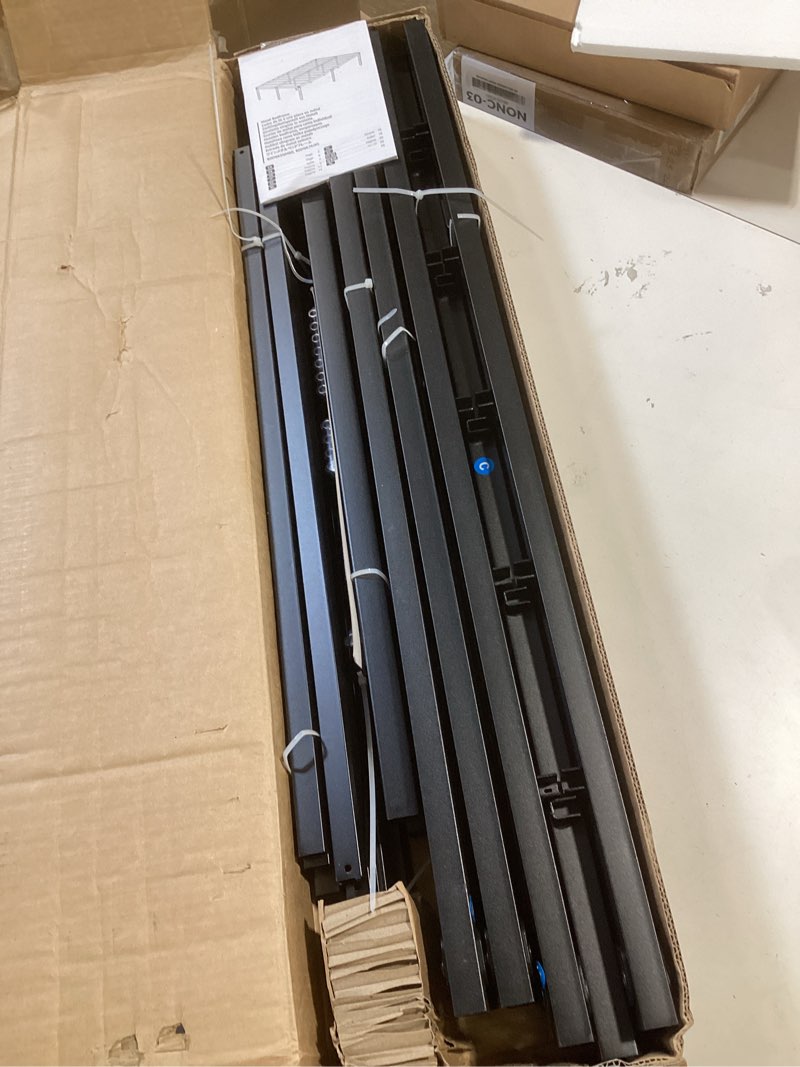 Condition photo showing Good Condition for amazon basics-metal bed frame, non-foldable platform bed, easy assembly, queen, 60w x 80l in, black