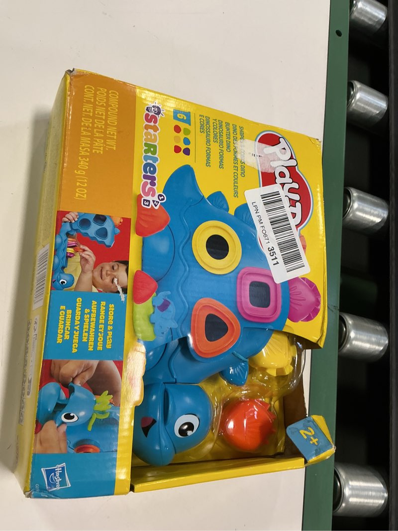 Condition photo showing New/Like New for Play-Doh Shapes & Colors Dino Starter Set, Tactile Sensory Play Dinosaur Toys for Kids, 11 Accessories, Christmas Stocking Stuffer Gifts, Ages 2+