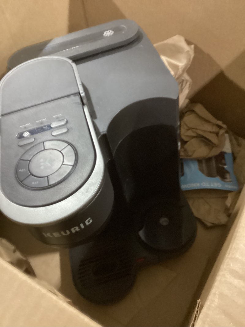 Condition photo showing As Is for Keurig K-Brew+Chill Iced or Hot Single-Serve K-Cup Coffee Maker with MultiStream and QuickChill Technology, 70oz. Removable Reservoir