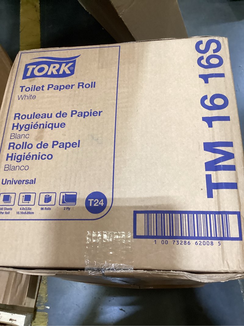 Condition photo showing Good Condition for tork septic safe toilet paper white, 100% recycled, 2-ply, 500 sheets per roll, 96 rolls