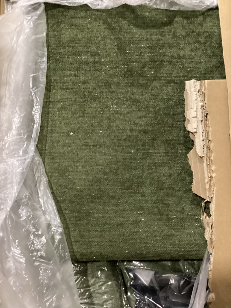 Condition photo showing Good Condition for worthfurni 111.4” modular sectional sofa, u shape cloud couch with 2 movable ottoman, comfy chenille deep seat sofa with soft pillows for living room apartment (green) 111.4 inch-u green
