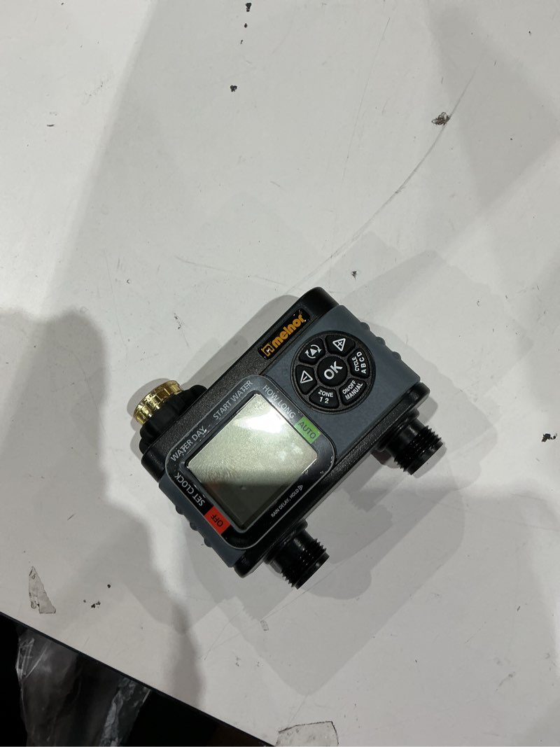 Condition photo showing As Is for melnor hydrologic 2 zone timer