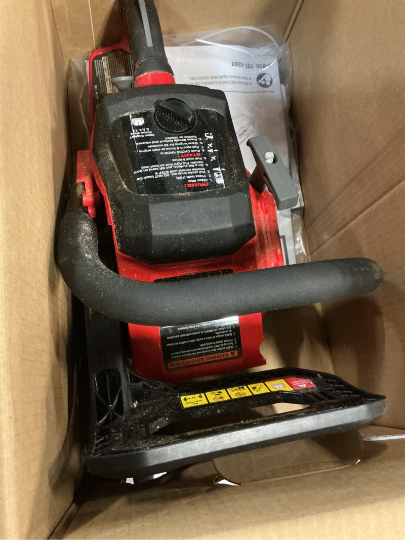 Condition photo showing As Is for craftsman s1800 42-cc 2-cycle 18-in gas chainsaw