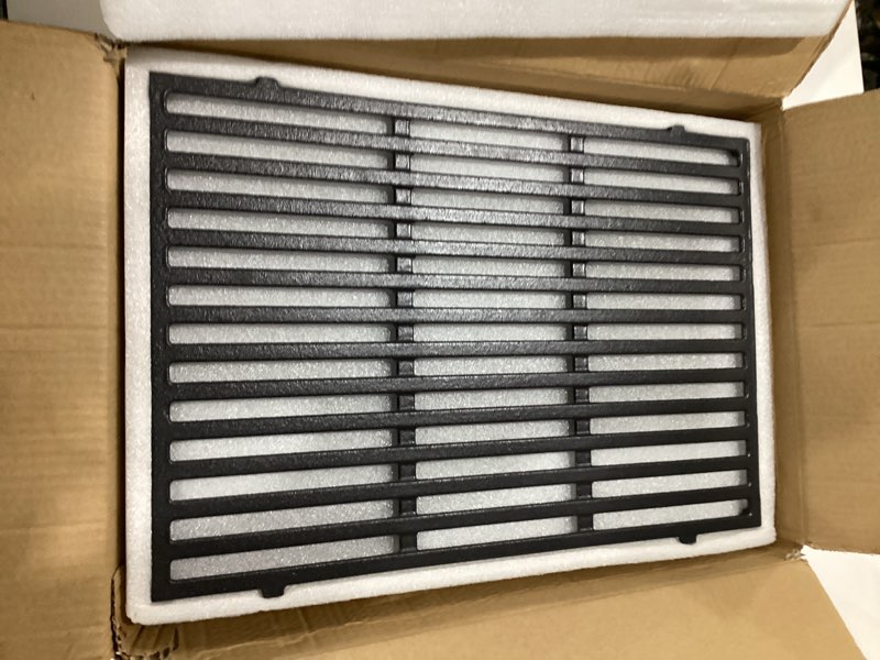 Condition photo showing Good Condition for 66095 cooking grates for weber genesis ii and genesis ii lx 300 series gas grills, cast iron grill grate replacement part for genesis ii e-310/s-310, ii e-335/s-335, ii se-335/se-310,weber 66802,66805