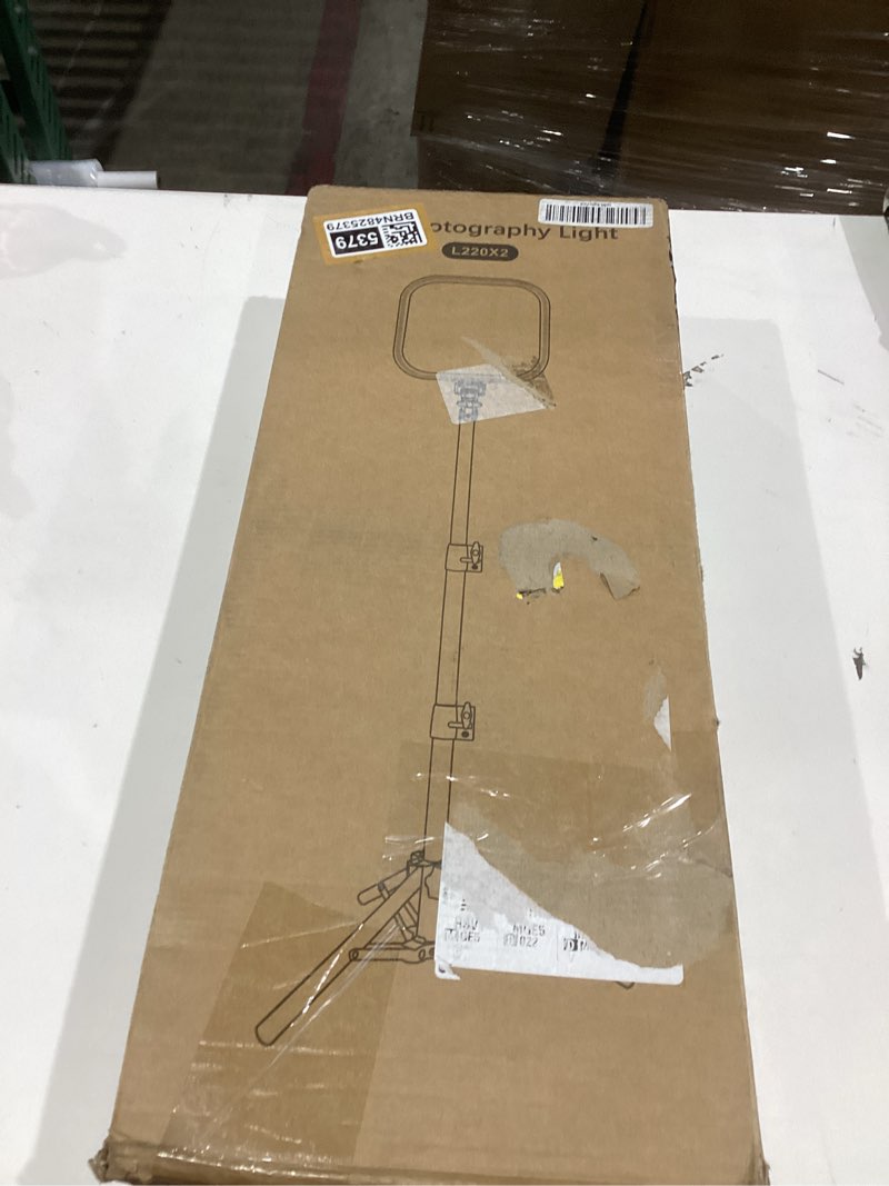 Condition photo showing Good Condition for 2pack led video light kit, hagibis 15w photography lighting kit, 78" dimmable studio lights with tripod, 2500-8500k stream light for video recording, game streaming, photography, tiktok, youtube