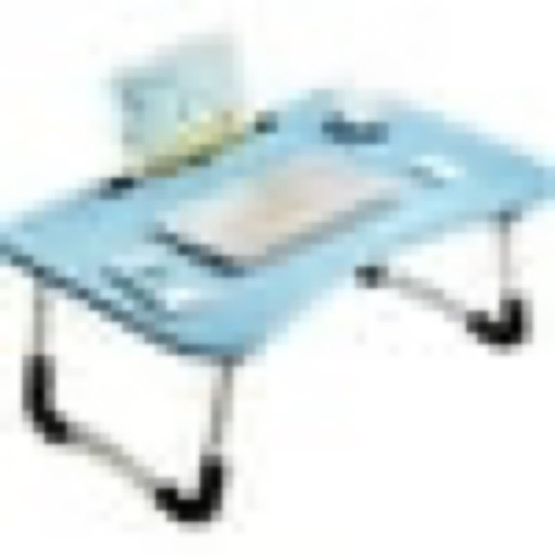 kibhous Laptop Desk Foldable Bed Tray Table Laptop Bed Stand Standing Table for Bed Sofa Couch Floor Blue