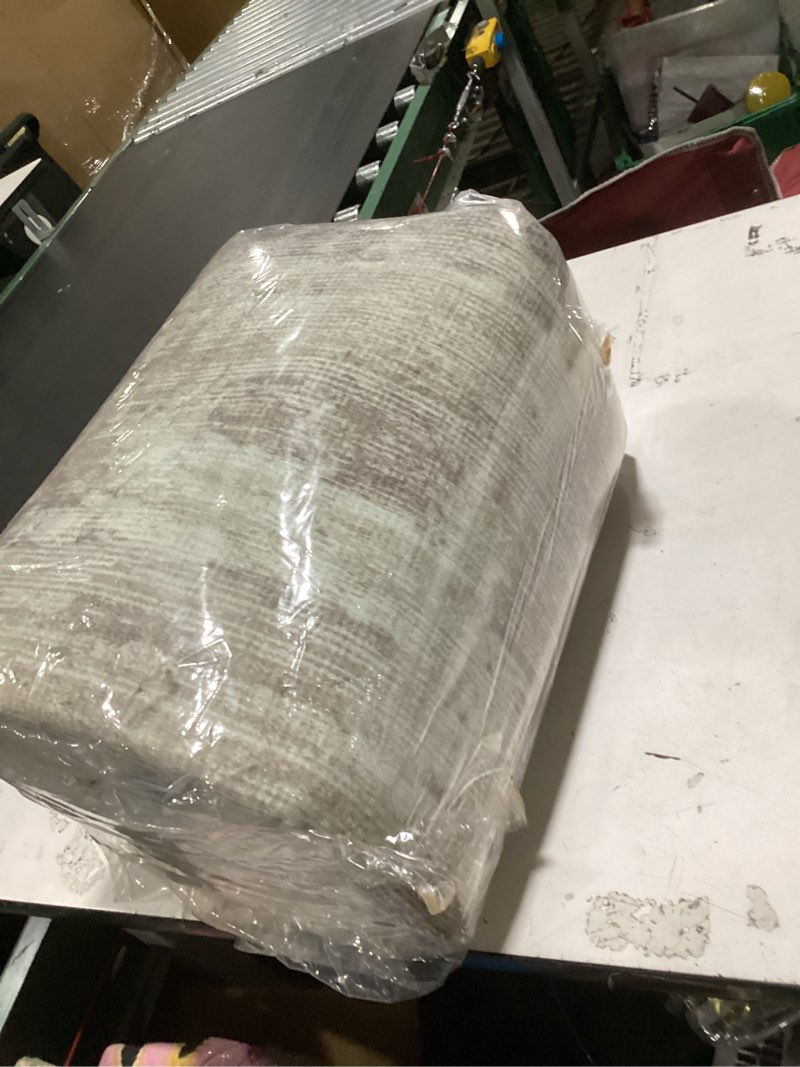 Condition photo showing New/Like New for hugear area rug 8x10 light brown machine washable living room rugs distressed vintage floral vacuumable low pile carpet bedroom office dining room laundry room non slip soft lightweight light brown 8' x 10' (rectangular)