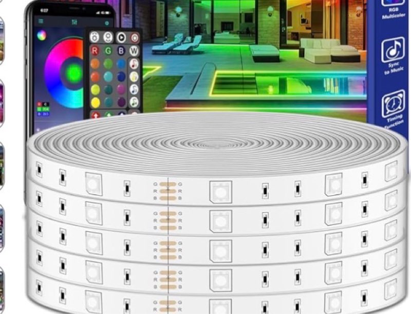 letianpai 500ft outdoor led strip lights waterproof,ip68 outside led light strips waterproof with ap