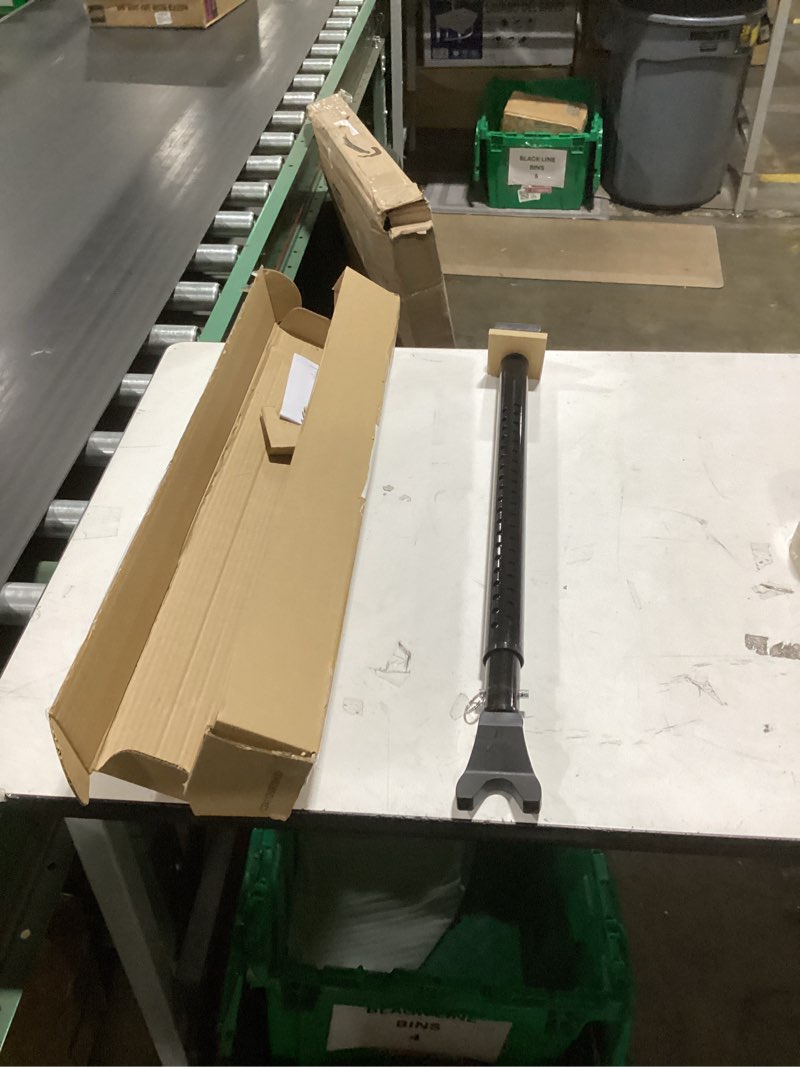 Condition photo showing New/Like New for Amazon Basics Door Security Bar, 25-45 inch Adjustable, Security Door Stopper, for Home, Apartment, Hotel, Travel, Black, 1-Pack Black Adjustable security bar