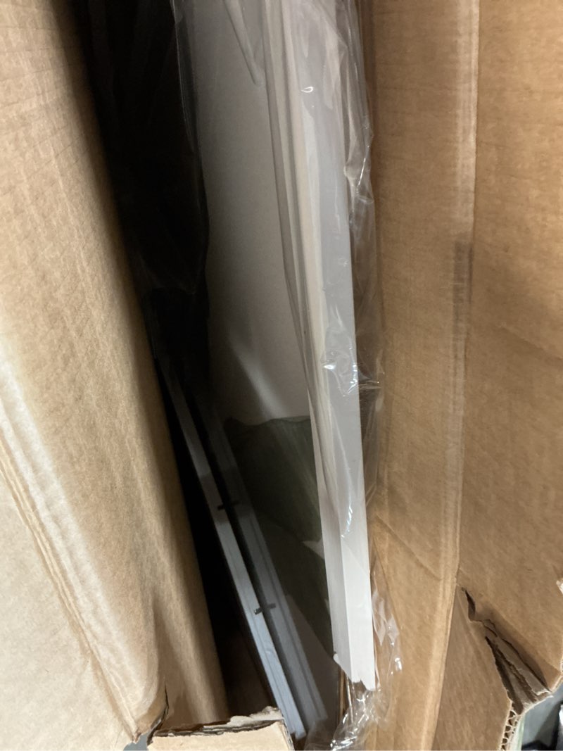 Condition photo showing As Is for QDSSDECO 24x36 Poster Frame White Wood Frame with Plexiglass Horizontal and Vertical Formats Hanging on the Wall Display Picture, Set of 3 White 24"x36"3pk