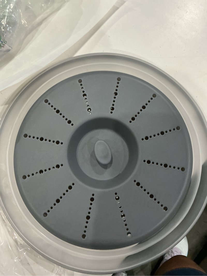 Condition photo showing Good Condition for wvm microwave splatter cover vented for food with hook hole, splatter guard & colander kitchen gadget for food, meal prep, grey m(11"x3.26")-pack of 1 gray