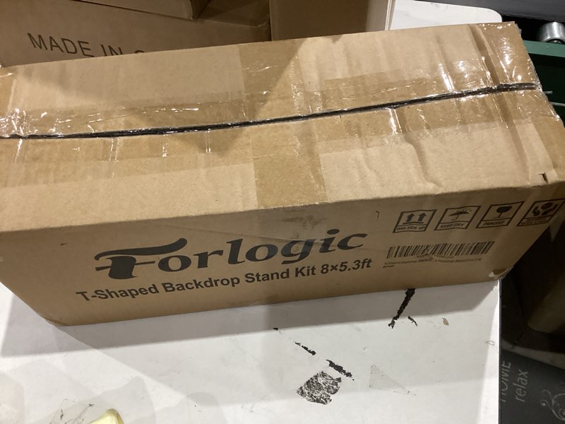 Condition photo showing New/Like New for Portable T-Shape Backdrop Stand Support Kit 8x5.3ft, Adjustable Photography Green Screen Backdrop Stand for Parties, Photography Videography Studio (8×5.3Ft)