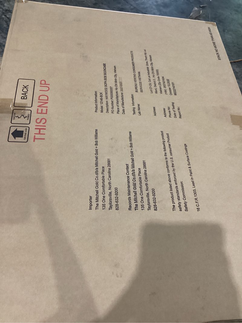 Condition photo showing New/Like New for haywood sofa side bookcase