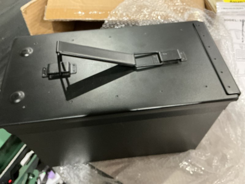 Condition photo showing Good Condition for hardrock metal ammo can, ammo box 30cal+50cal black